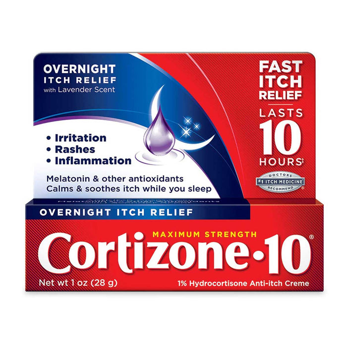 Cortisone 10 Maximum Strength Itch Relief Hydrocortisone - Sleepy Bee Supplies